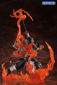 FiguartsZERO Tanjiro Kamado PVC Statue - Kyojuro Rengokus Sword Guard Version (Demon Slayer: Kimetsu no Yaiba)