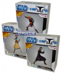 3er Komplettsatz: Jedi ARTFX Figures Series 1 (Clone Wars)