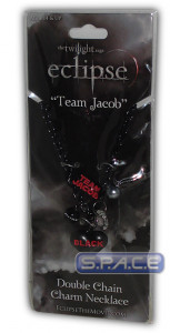 Team Jacob Double Chain Charm Necklace (Twilight - Eclipse)