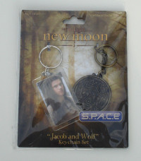 Jacob and Wolf Keychain Set (Twilight - New Moon)